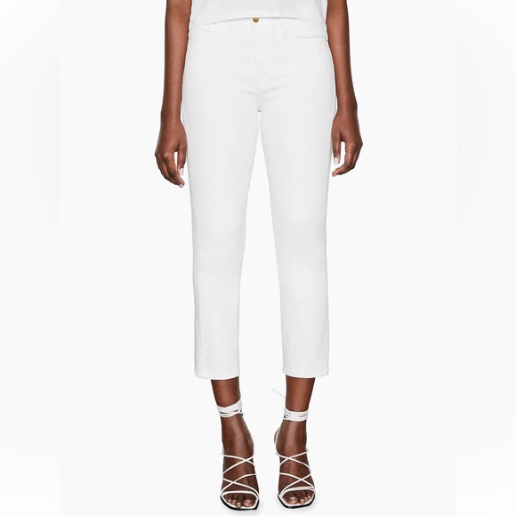 NWT Frame Le High Straight in Blanc 30 - Picture 2 of 11